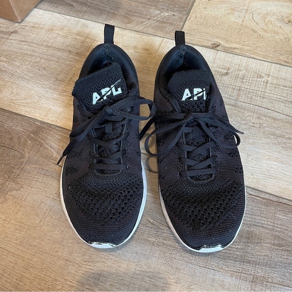 APL TechLoom Pro Black White Workout Running Travel Sneakers Shoes 8.5 - Picture 7 of 7
